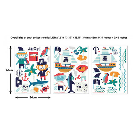 45002 Stickers Muraux theme Pirate