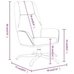 vidaXL Chaise de relaxation Marron Similicuir daim