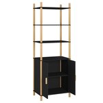 vidaXL Buffet haut Noir 60x40x173 cm Bois d'ingénierie