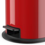 Hailo poubelle à pédale pure taille m 12 l rouge 0517-040