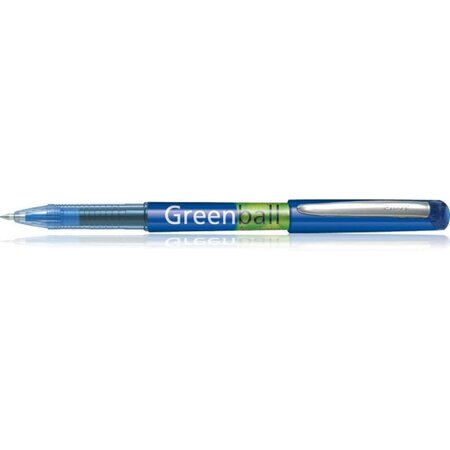 Stylo roller encre liquide greenball 7 pointe moyenne bleu x 10 pilot
