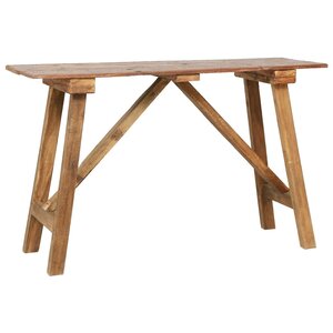 vidaXL Table console 130x40x80 cm Bois solide de récupération