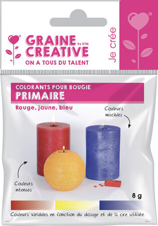 Colorants solides pour Bougie 3 couleurs Primaire