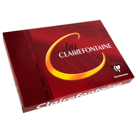 Ramette 250 feuilles papier 100g a4 210x297 mm vélin ivoire c by clairefontaine
