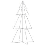 vidaXL Arbre de Noël cône 300 LED d'intérieur/d'extérieur 120x220 cm