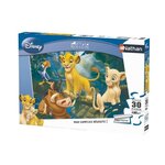 Le roi lion puzzle 30 pieces - simba & co. - nathan - puzzle enfant + poster - des 4 ans