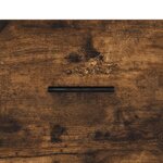 vidaXL Buffet haut Chêne fumé 34 5x34x180 cm Bois d'ingénierie