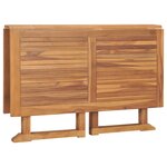 vidaXL Mobilier à dîner d'extérieur pliable 7 Pièces Bois solide de teck