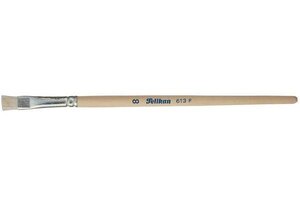 Pinceau à soies 613 F, taille 14, manche en bois non PELIKAN