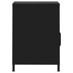 vidaXL Tables de chevet 2 Pièces Noir 35x35x51 cm Acier
