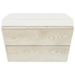 vidaXL Salon de jardin palette 6 Pièces avec coussins Épicéa imprégné