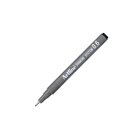 Feutre 'Drawing System' pointe 0,6 mm noir ARTLINE