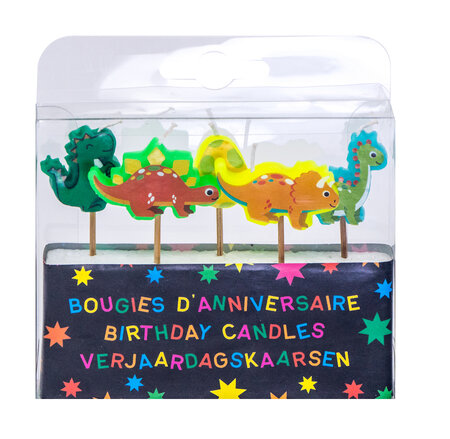 Bougies d'anniversaire dino