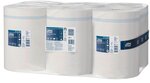 Bobine d'essuyage à dévidage central tork wiper 420 maxi blanche - carton de 6