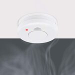 Smartwares Détecteurs de fumée 4 Pièces 10x10x3 5 cm Blanc
