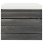 vidaXL Salon palette de jardin 9 Pièces avec coussins Bois de pin massif