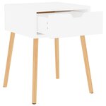 vidaXL Tables de chevet 2 Pièces Blanc 40x40x56 cm Aggloméré