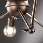 Wofi lampe suspendue à led carmona marron antique