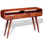 vidaXL Table console Bois massif de Sesham 120 x 30 x 75 cm