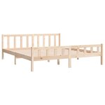 vidaXL Cadre de lit bois massif 200x200 cm