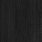 vidaXL Jardinières 2 Pièces Noir 70x31x70 cm Bois de pin massif