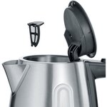 SEVERIN WK3469 Bouilloire compacte 1 L, ébullition rapide, Sans Bisphénol A, Arrêt auto, Range câble, Socle 360°, Inox