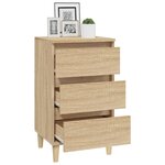 vidaXL Table de chevet chêne sonoma 40x35x70 cm bois d'ingénierie