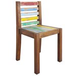 vidaXL Chaises à manger lot de 4 bois de récupération solide