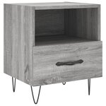 vidaXL Tables de chevet 2 Pièces gris sonoma 40x35x47 5 cm