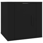 vidaXL Ensemble de meubles TV 5 Pièces Noir Bois d'ingénierie