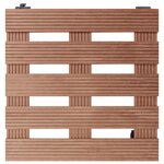 vidaXL Chariots à plantes 2 Pièces Marron 30x30x7 5 cm WPC