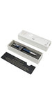 PARKER IM Stylo bille, "Midnight Astral", attributs chromés, Recharge bleue pointe moyenne