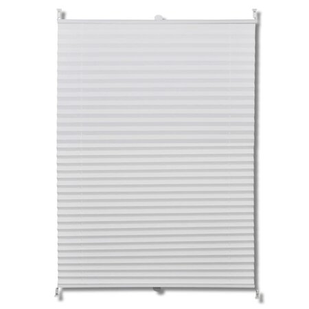 vidaXL Store plissé 50x125 cm Blanc