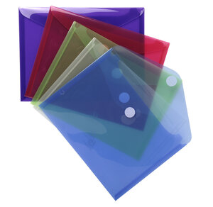Sachet De 5 Mini Pochettes-enveloppes Polypropylène - A5 - X 10 - Exacompta