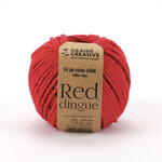 Fil de Coton câblé Rouge Idéal pour Macramé  Frange et Knot