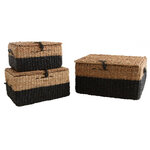 Coffre en jonc de mer (lot de 3)
