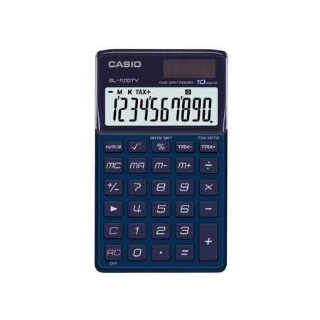 Calculatrice de poche bleu 10 chiffres SL-1100TV CSCALSL1100TVBUB CASIO
