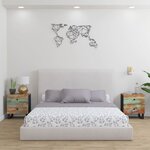 vidaXL Tables de chevet 2 Pièces 40x33x46 cm Bois massif de récupération
