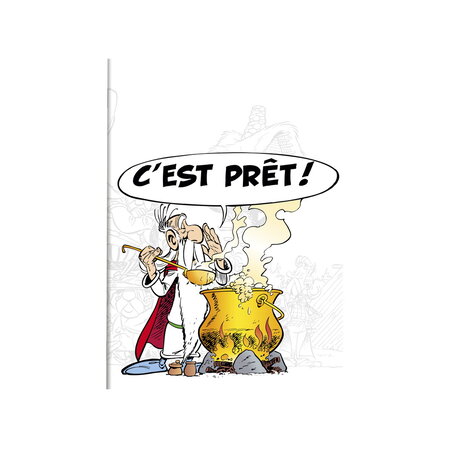 Cahier piqué a5 - 96 pages ligné - astérix et obélix - c'est prêt !