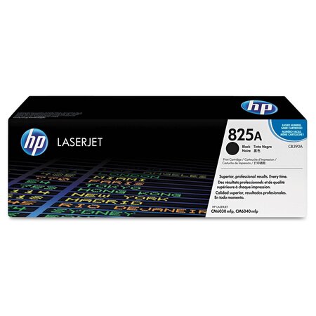 Toner laser original n° 825a cb390a 19500 pages noir hp