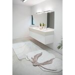 Tapis coton motif dégradé naturel - 140 x 200 cm
