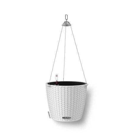 LECHUZA Jardinière suspendue NIDO Cottage 28 ALL-IN-ONE Blanc