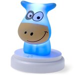 Alecto veilleuse à led naughty cow bleu