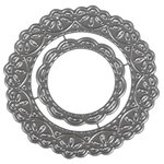 Pochoir d'embossage Napette dentelée 4 3 et 7 5cm 2 pièces