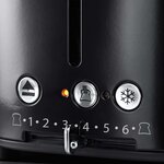 Russell hobbs grille-pain retro noir classique 1300 w