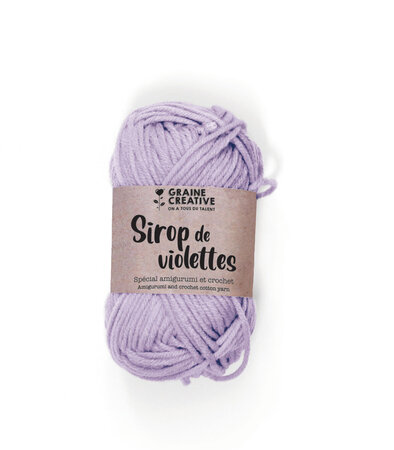 Fil de coton Amigurumi Mauve Sirop de violette