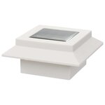 vidaXL Lampes solaires à LED carrées d'extérieur 12 Pièces 12 cm Blanc
