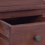 vidaXL Table de chevet Marron classique Bois d'acajou massif