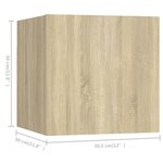 vidaXL Ensemble de meuble TV 5 Pièces Chêne sonoma Aggloméré