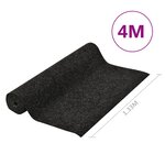 vidaXL Gazon artificiel avec picots 4x1 33 m Anthracite